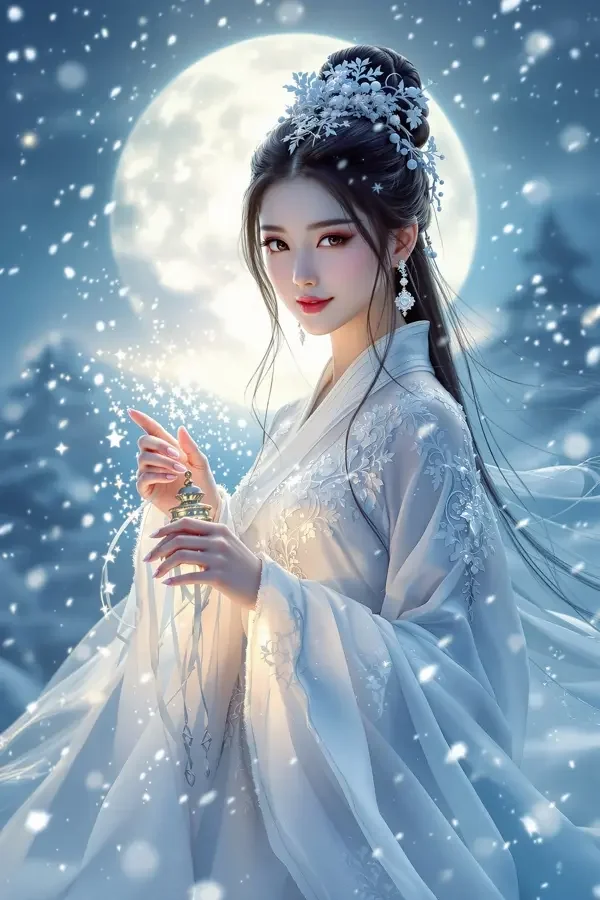 雪舞倾城 - 黄果AI短剧甜宠短剧封面